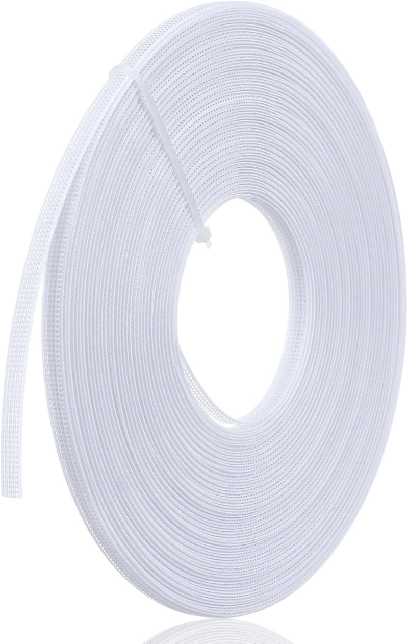 Larrel 1 Roll Boning for Sewing, 25 Yards 6mm Polyester Boning for Sewing, Sew-Through Low-Density Corset-Boning for Wedding Dress and Bridal Gown (White) - Image 1
